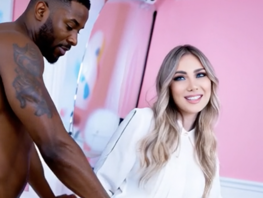 BBC Blonde Gets Fucked By 2 Black Dudes (Customer Requested)